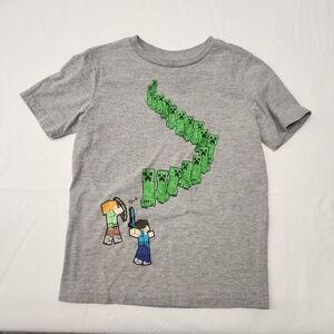 Mojang grey minecraft shirt